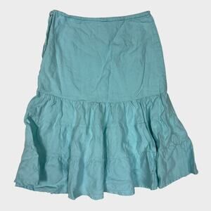 GAP Factory Womens Size 2 Mint Green Skirt 100% Linen